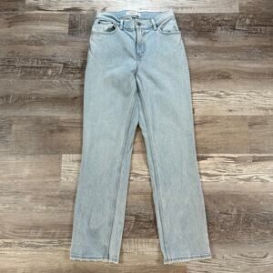 Abercrombie & Fitch '90s Straight Low Rise Jeans Curve Love 25/0 Light Wash